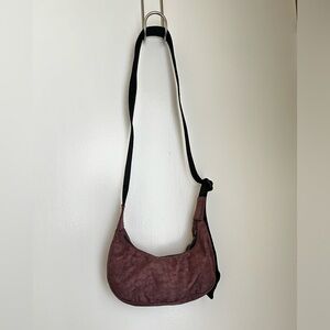 BAGGU Mini Crescent Crossbody Bag - Deep Purple